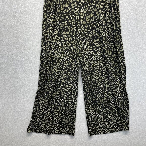 Tommy Bahama Wild One Jumpsuit Womens Small Black Wide Leg Stretch Jersey - Picture 4 of 16